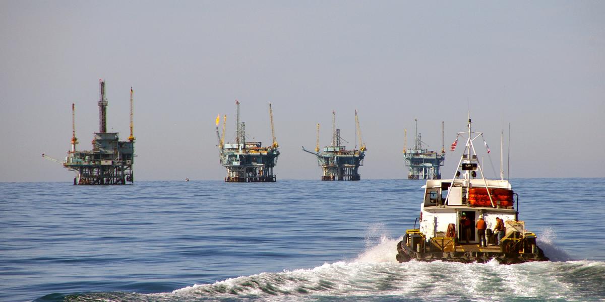 미국 내무부 보도자료 이미지(해상 에너지 시설)