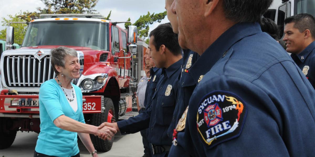 Secretary Jewell and CAL FIRE Teamed Up to Raise Awareness in ...