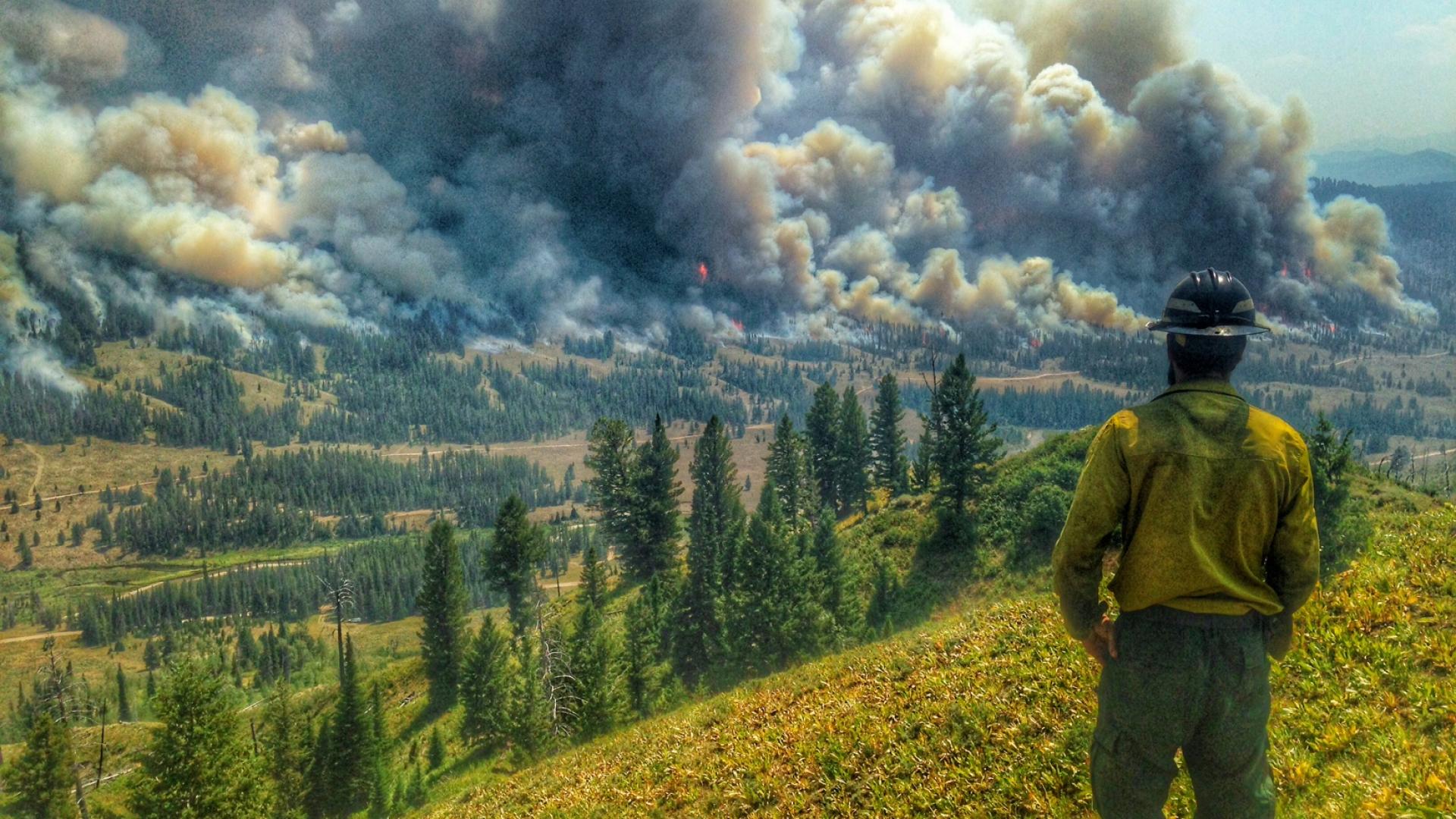 The Bondurant Fire in Wyoming in 2016.