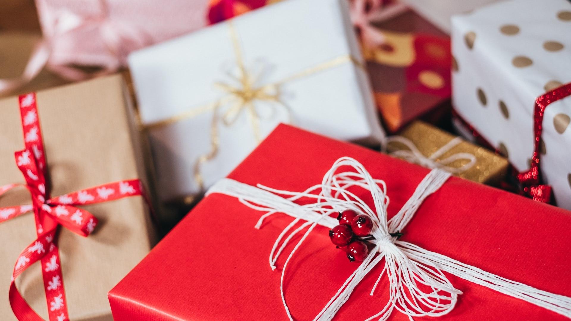 Picture of wrapped holiday presents