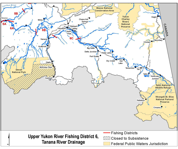 Upper Yukon River Fishing District 6 Tanana River Drainage