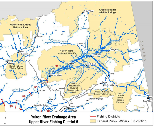 Yukon River Drainage Area Upper River Fishing River District 5