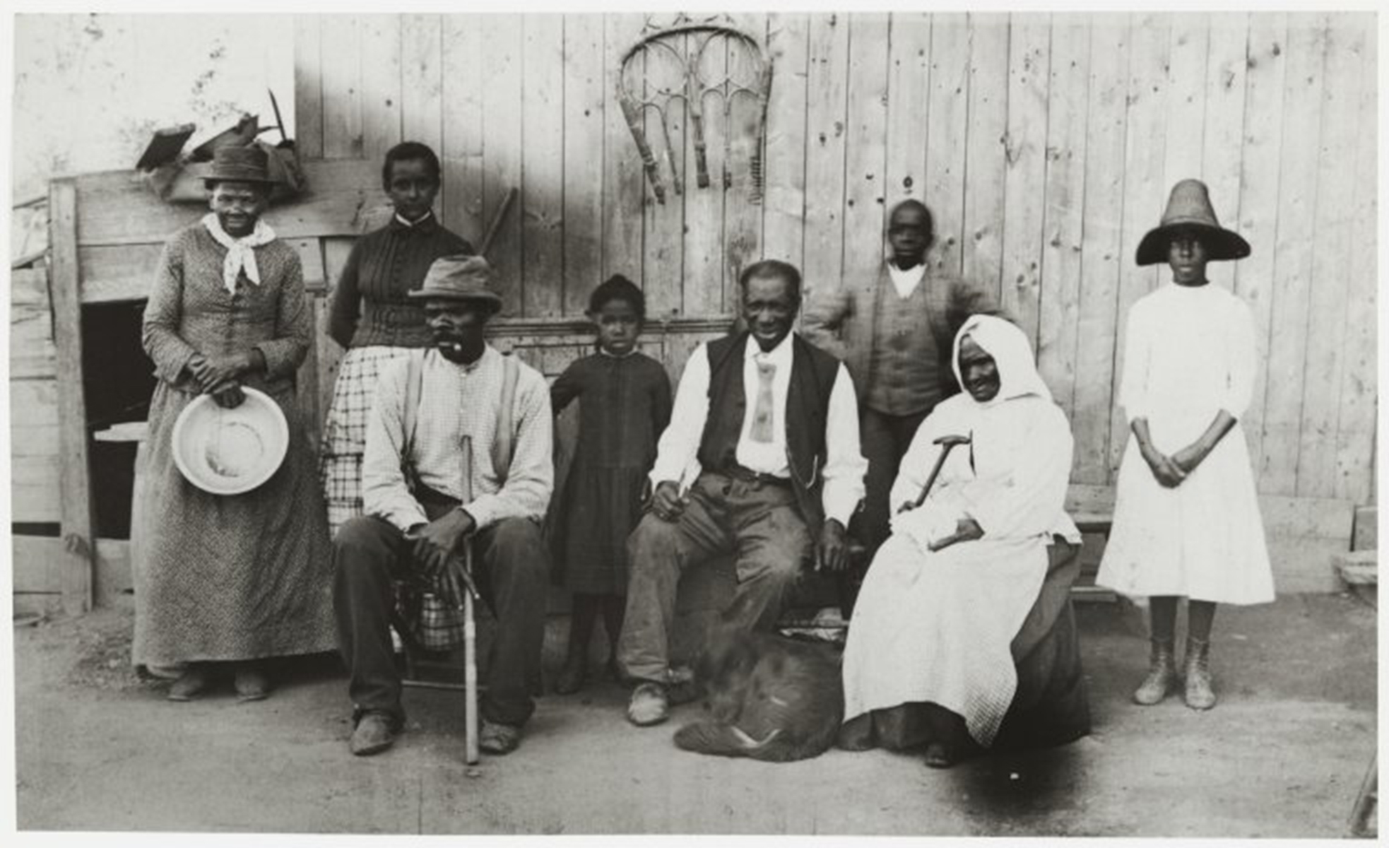 Harriet Tubman's family, black and white photo