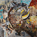 Tobias Monroe, Comanche, "Buffalo" © 2017 A painting by Tobias Monroe, Comanche, entitled "Buffalo" © 2017