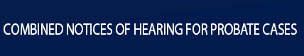 COMBINED NOTICES