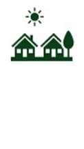 A green icon displaying two houses