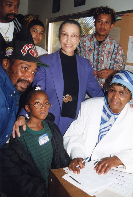 Betty Reid Soskin with Winnie Mandela