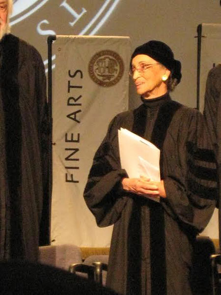 Betty Reid-Soskin accepting her honorary degree