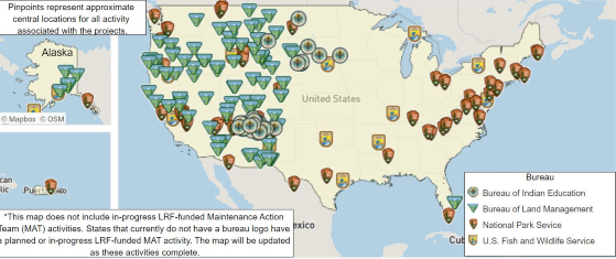 A photo of the projects data map with a link to the site