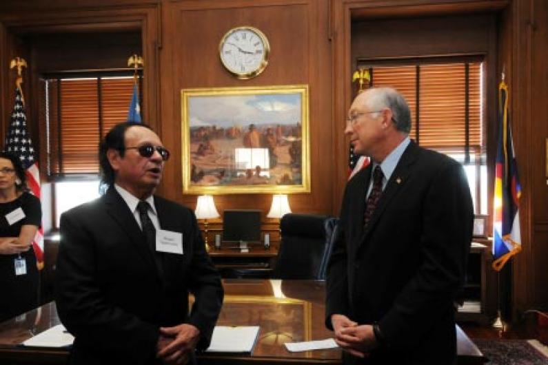 Photos: Tribal Consultation Policy Secretary Salazar and Brian Patterson