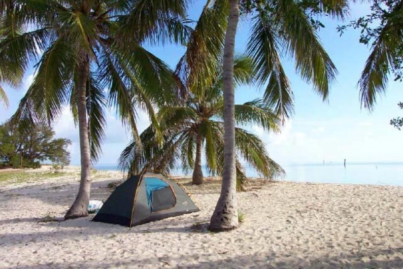 Tent on Dry Tortugas National Park