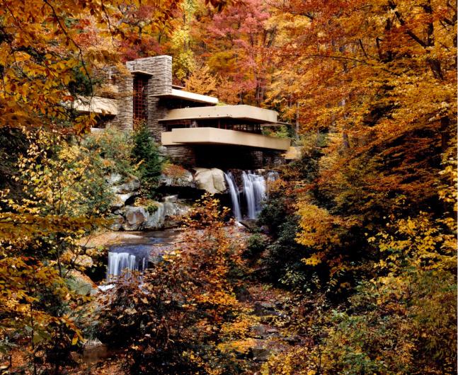 Fallingwater exterior - Copyright: Western Pennsylvania Conservancy