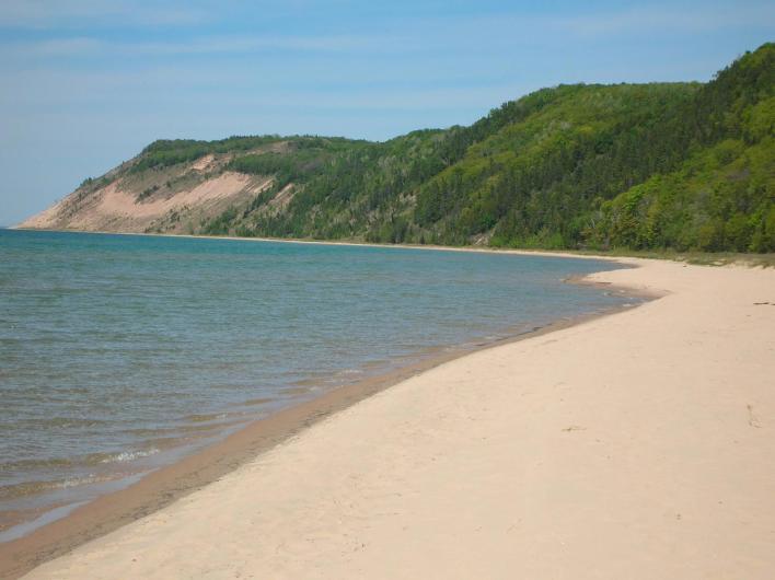 Sleeping Bear Dunes Lake Michigan Beach at Esch Road