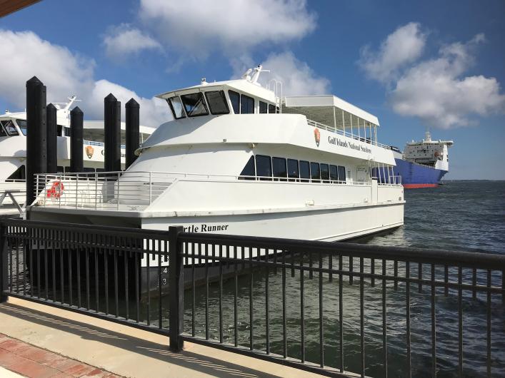 Turtle Runner back and Pensacola dock.