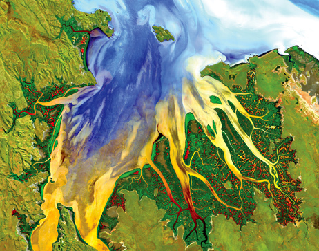 Photo: U.S. Geological Survey and Geoscience Australia, Enhanced Landsat 8 Image