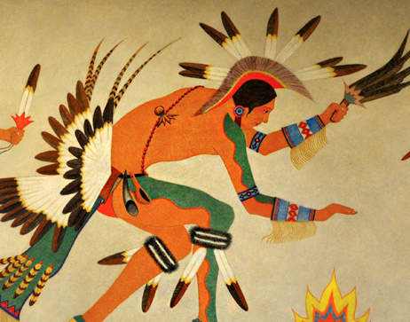 GSA Fine Arts Collection, Stephen Mopope, Ceremonial Dance (Indian Theme)