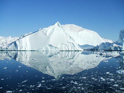 Iceberg near Ilulissat Icefjord, Greenland, 2010. Photo by Ryan Close, U.S.  Department of the Interior.