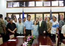 U.S. Ambassador Presents Credentials in Micronesia