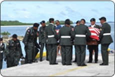 The first Palauan national to join the U.S. Armed Forces in 1954, retired Army SFC Francisco Masato Kumangai, passed away in Koror, Palau in December 2011.