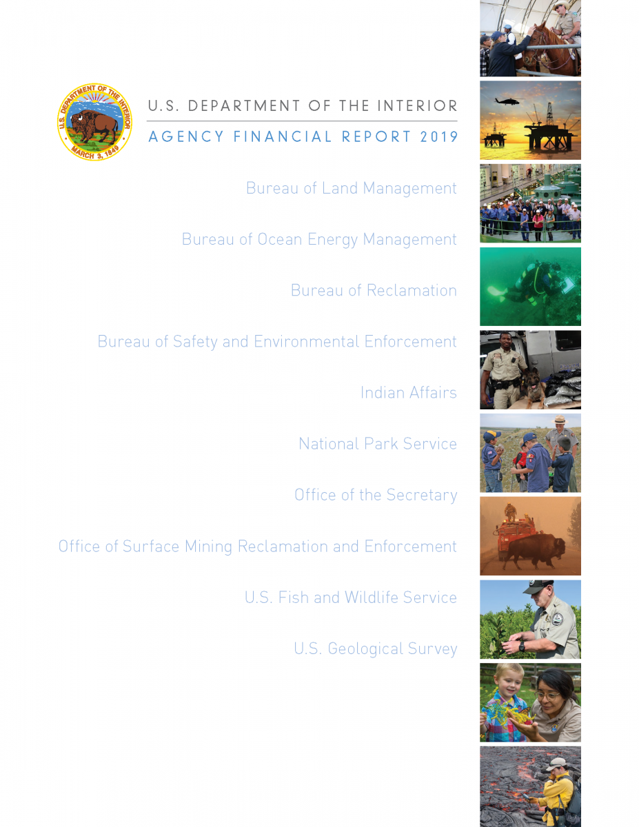 Department of the Interior Agency Financial Report FY 2019