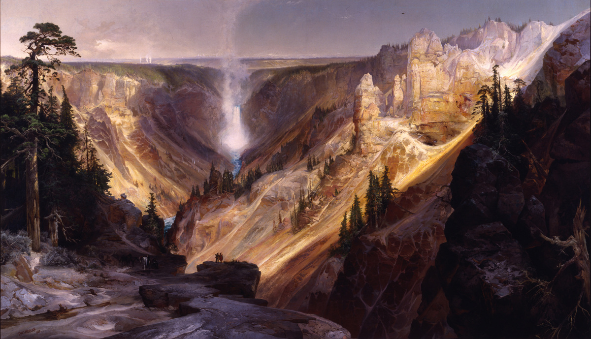"Grand Canyon of the Yellowstone," by Thomas Moran