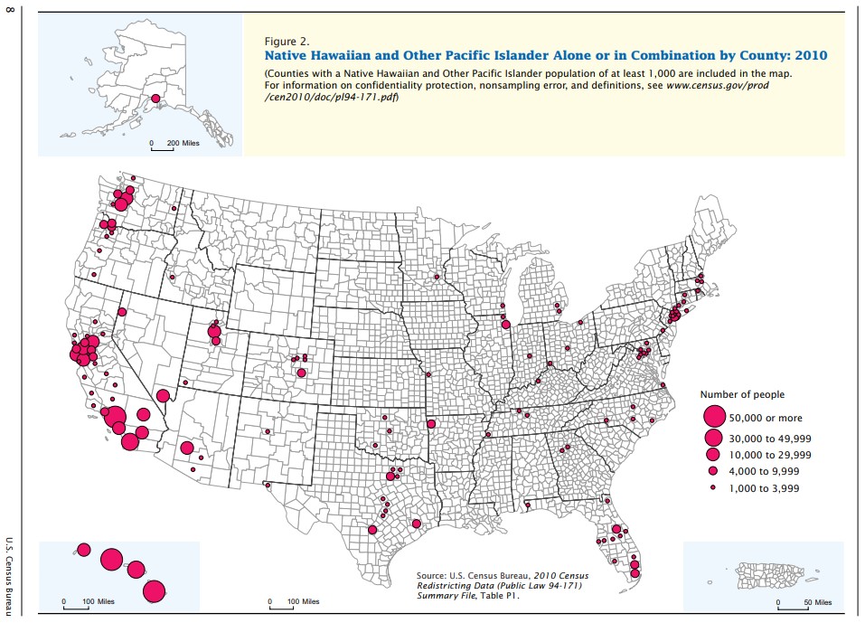 Slide from the Native Hawaiian and Other Pacific Islander Population 2010 Census Brief