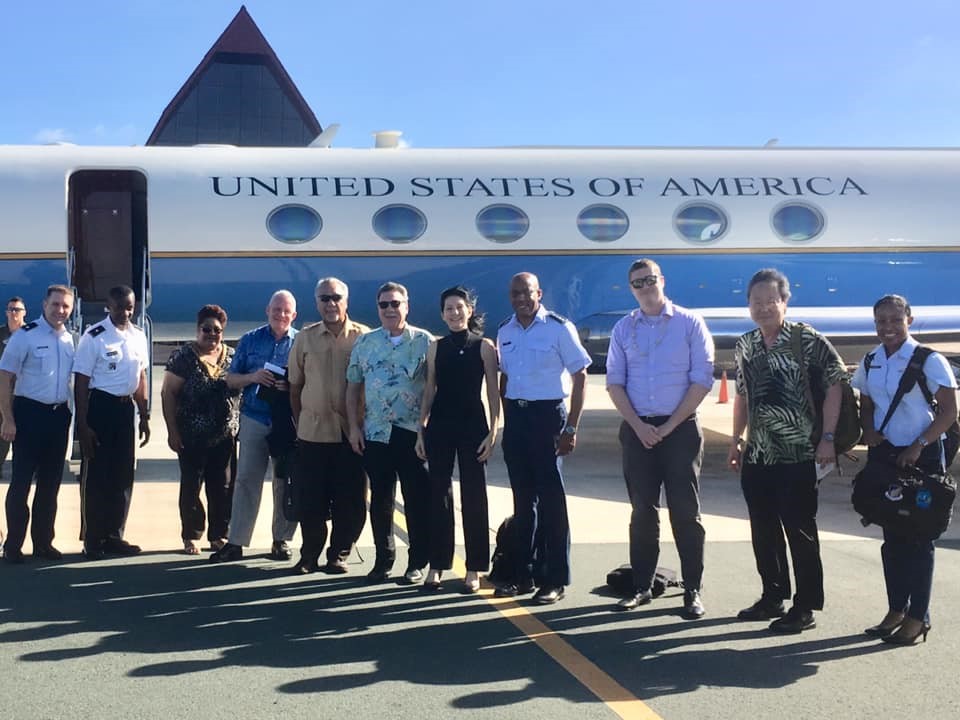 U.S. delegation arrives in Palau