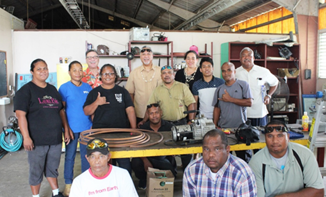 Palau Community College – Maintenance Assistance Program training program in mechanics (training :  Yap drop oss