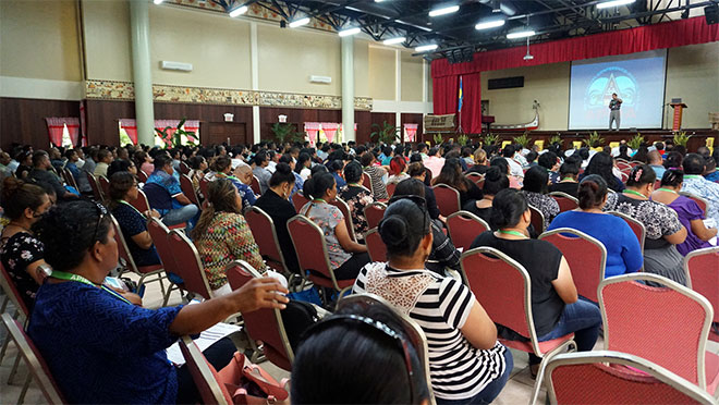 APIPA 2018 Participants at the Opening Plenary Session in Palau.