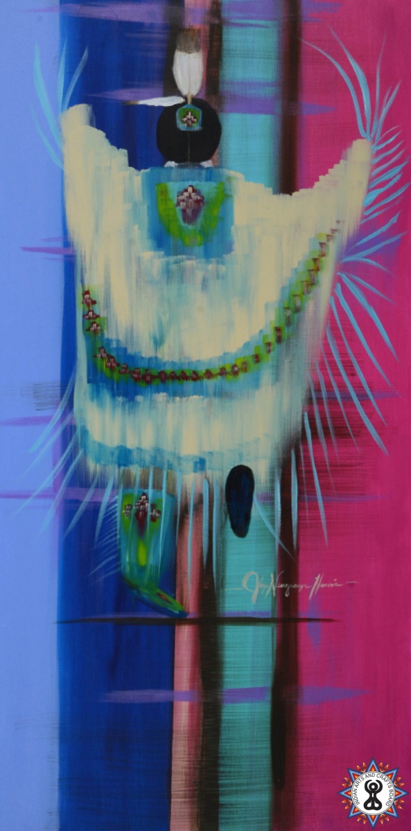 I Hear a Symphony. Acrylic on canvas. © 2017 Joyce Nevaquaya Harris
