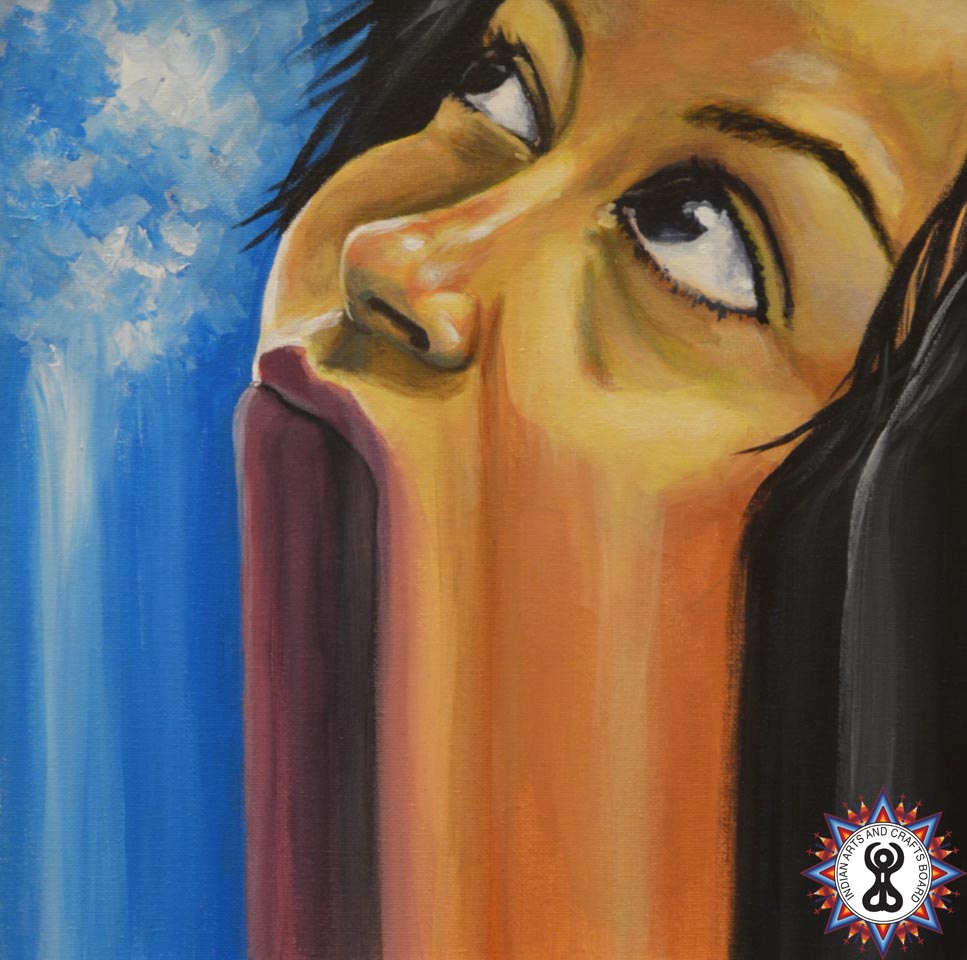 "Pull Away." Acrylic on canvas. © 2017 April Holder