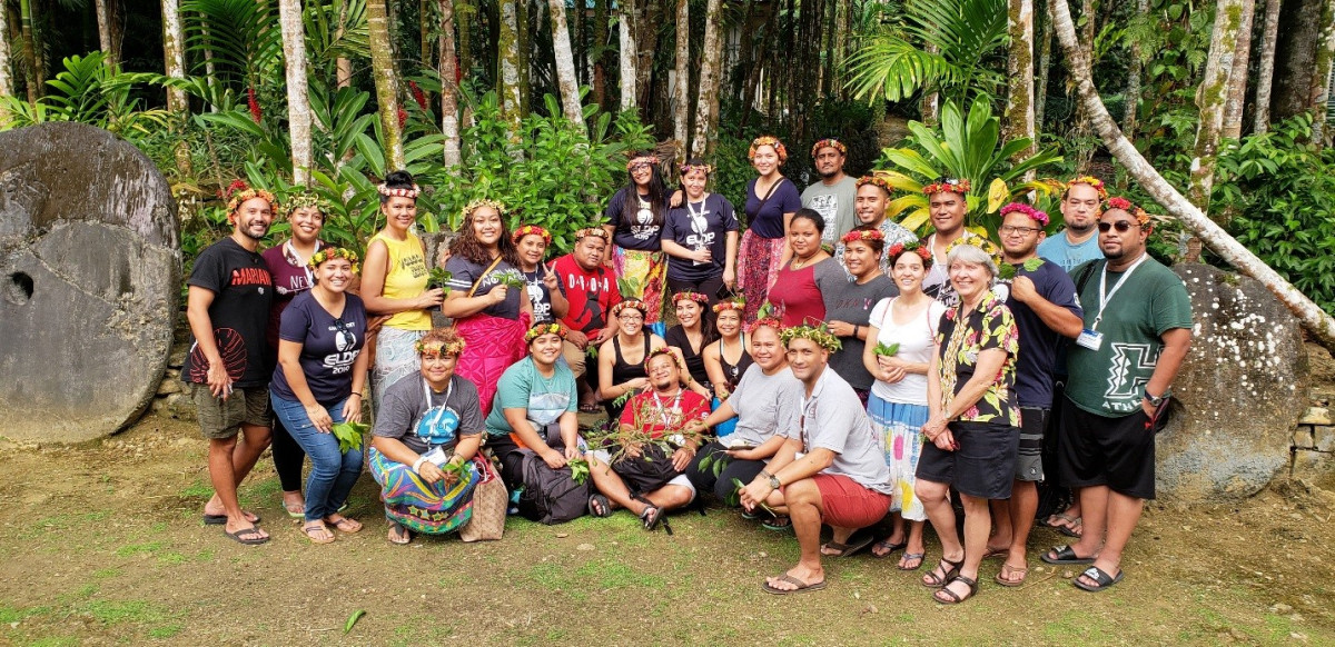 2018-2019 Cohort of the ELDP in Yap, Micronesia. 