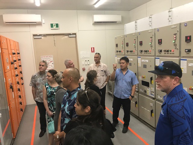 Photo of JEMCO participants visiting a power plant