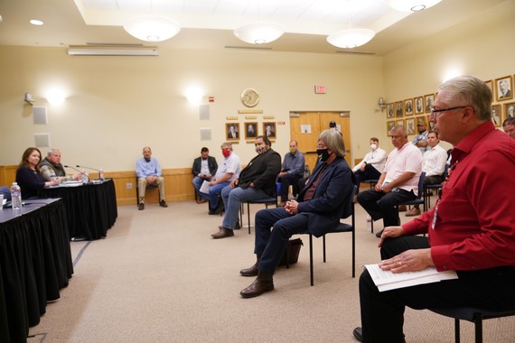 Photo: Secretary Bernhardt meets with Tribal leaders in Klamath Falls, OR, to discuss the BOR’s Klamath Project.