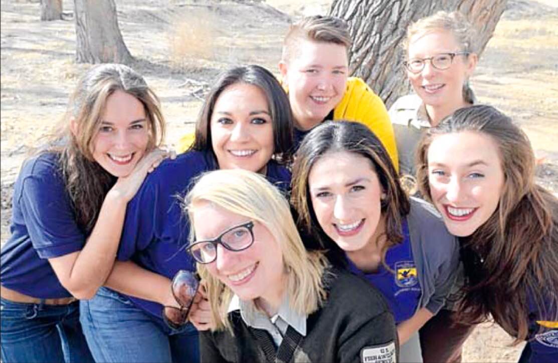 young women smiling