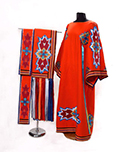 Phyllis Whitecloud, Kiowa, "Southern Cross Dress, Shawl, and Back Drop" © 2018 "Southern Cross Dress, Shawl, and Back Drop" by Phyllis Whitecloud, Kiowa © 2018