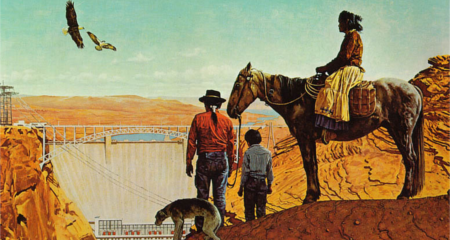 Glen Canyon Dam, Norman Rockwell (Bureau of Reclamation)